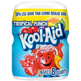 Kool-Aid Tropical Punch Powder 19 oz – Portable Drink Mix for Camping and Picnics