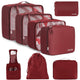 Wine Red - 8 Set