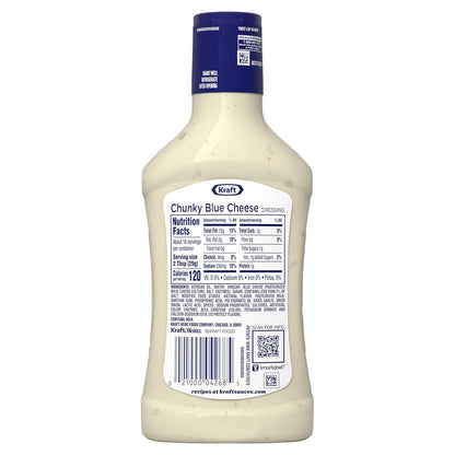 Kraft Chunky Blue Cheese Dressing – Family-Safe Game Day Dip with No Open Flame Needed for Wing Nights