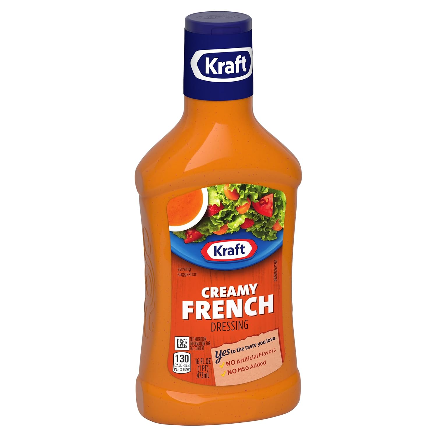 Kraft Creamy French Dressing – Family Pantry Staple for Kid Lunchboxes, 16 fl oz Bottle