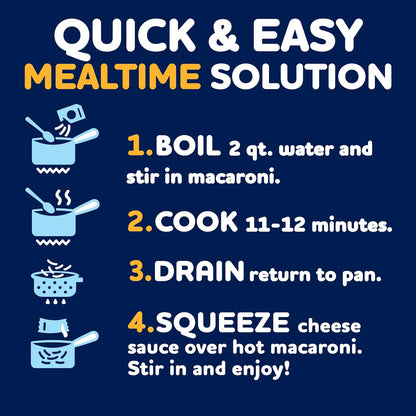 Kraft Deluxe Sharp Cheddar Macaroni & Cheese Dinner for Kids' Lunchbox and Weeknight Family Dinners