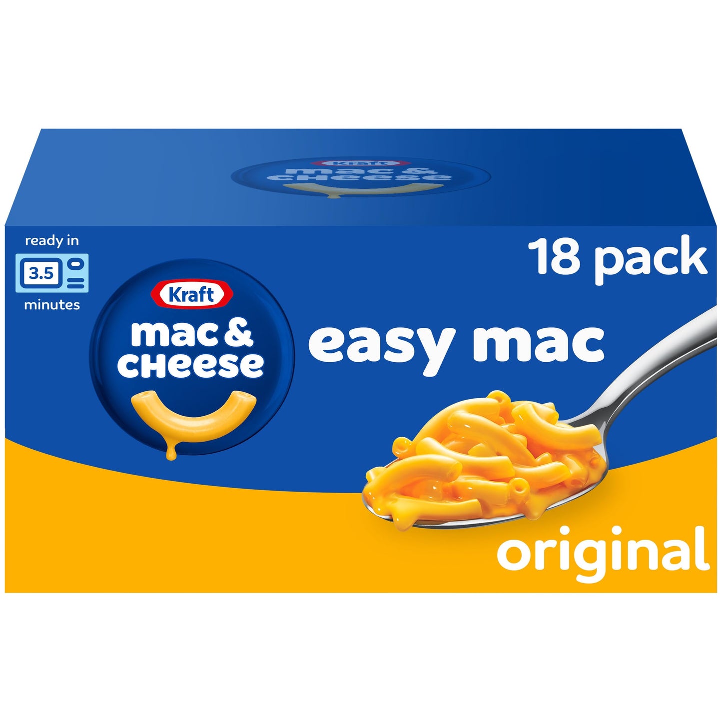 Kraft Easy Mac Single-Serve Mac & Cheese – Clutter-Free Pantry Staple for Small Apartments