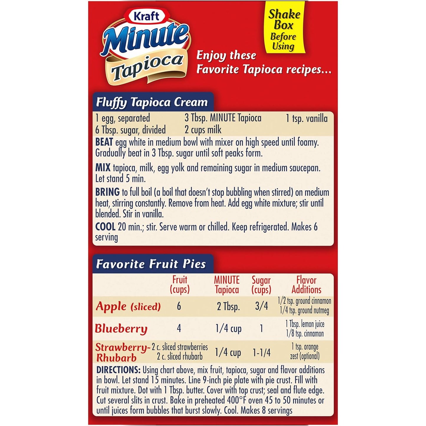 Kraft Minute Tapioca – Calm Low-Fat Dessert for Mindful Evening Routines, 8 oz Quick-Cook Pudding