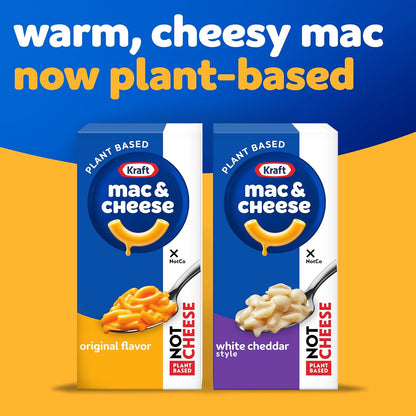 Kraft NotCo Plant Based Mac & Cheese – Gentle Dairy-Free Comfort for Lactose Intolerant Wellness Routines, 6 oz Pantry Box