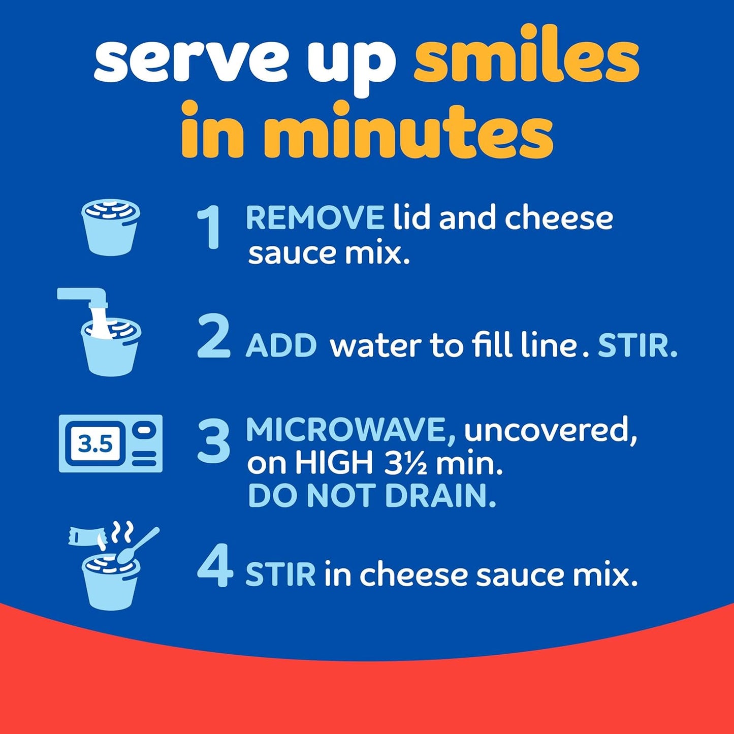 Kraft Triple Cheese Mac & Cheese Microwave Cups – Quick School Lunch Solution for Picky Kids, No Artificial Dyes