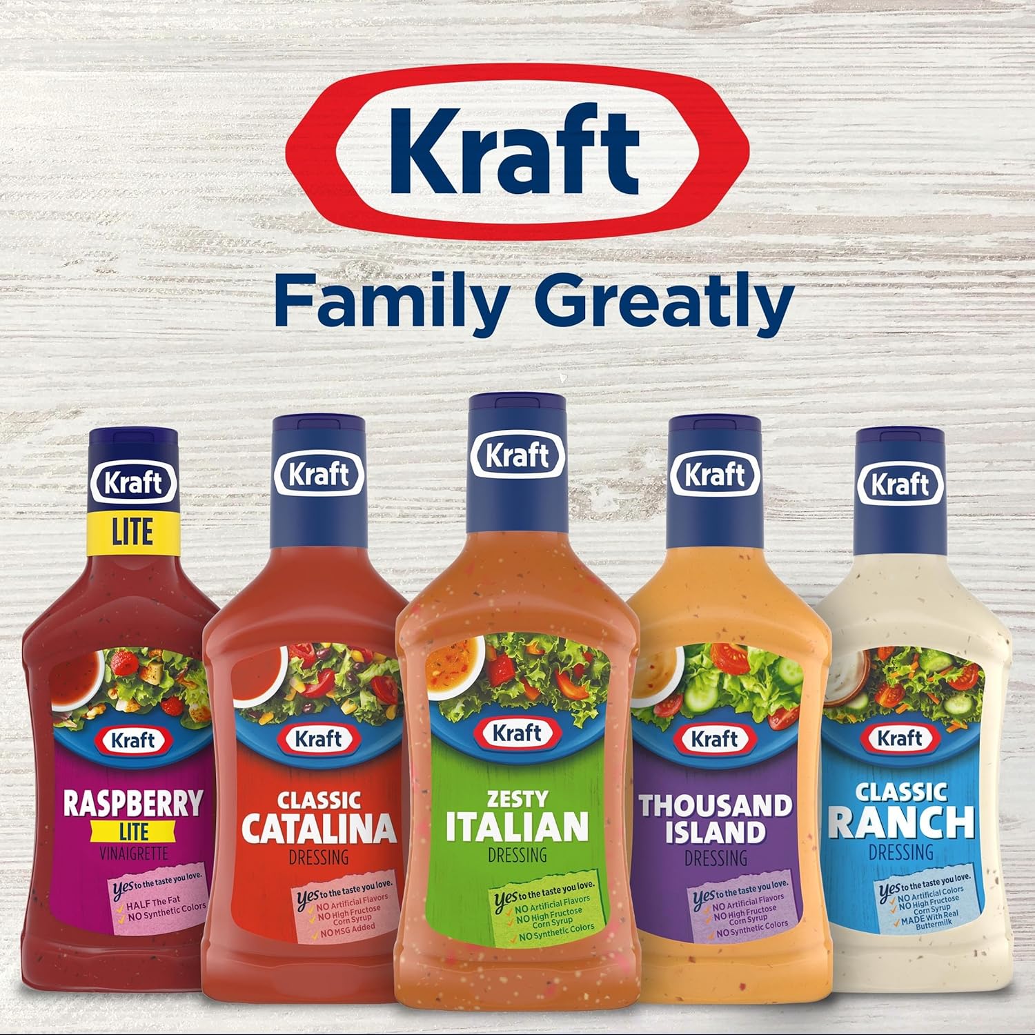 Kraft Zesty Italian Dressing – Kid Friendly Family Dinner Topping for Pasta Salads and Sandwiches