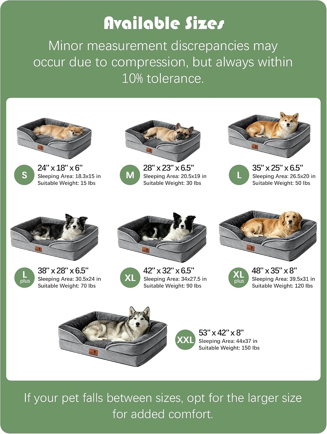 Ksiia Orthopedic Dog Bed – Thoughtful Housewarming Gift for Medium-Dog Parents, Washable Bolster Couch