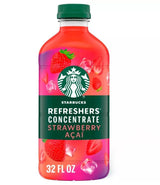 Starbucks Refreshers Concentrate Strawberry Acai – Wholesome Soda Alternative with Green Coffee Extract, 32 fl oz