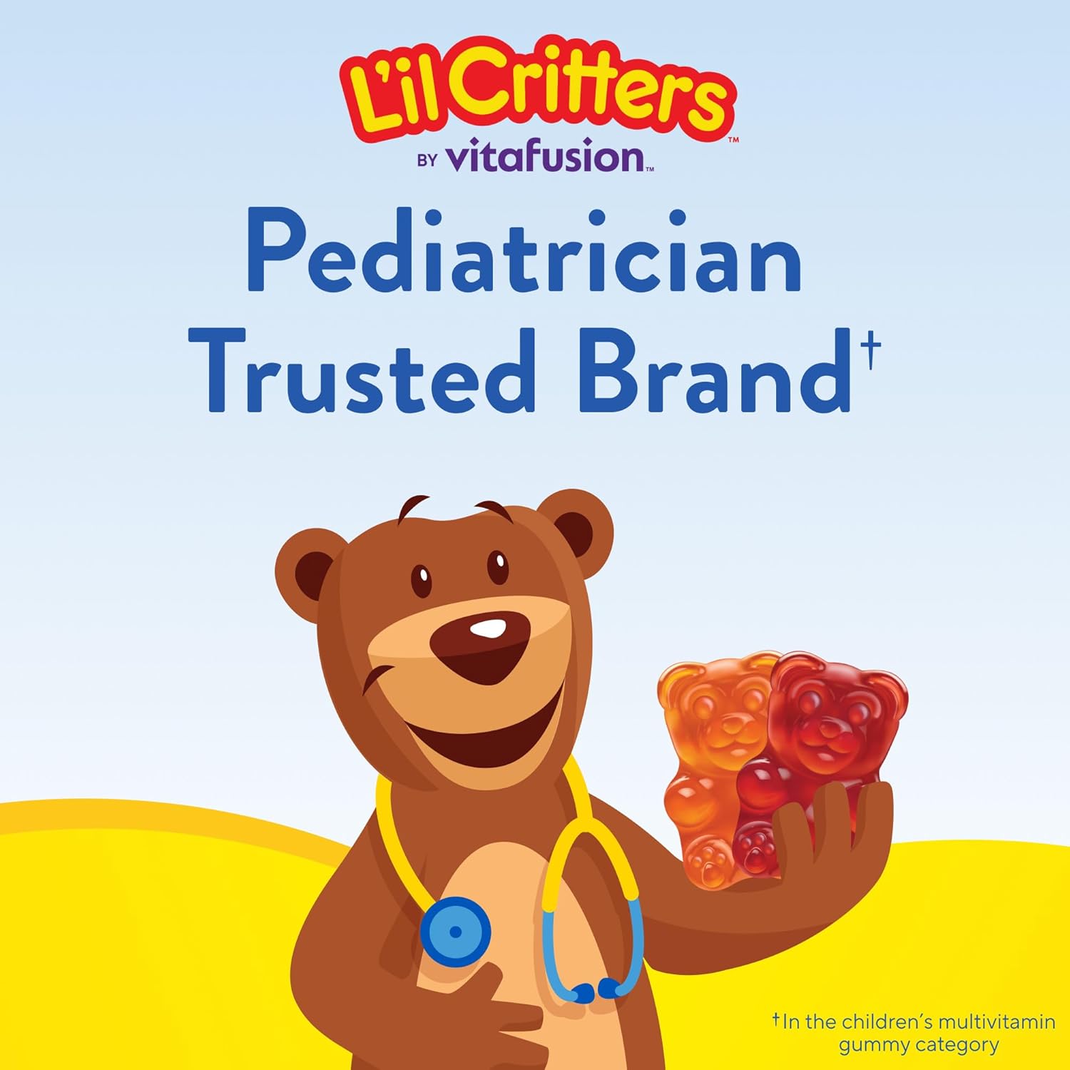 L'il Critters Gummy Vites – Practical Gift for Grandparents Stocking Stuffer, Kids Daily Multivitamin