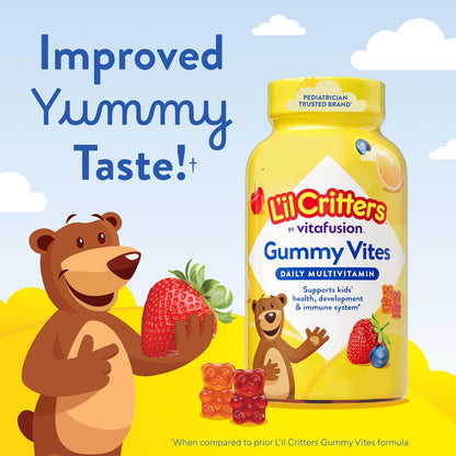 L'il Critters Gummy Vites – Practical Gift for Grandparents Stocking Stuffer, Kids Daily Multivitamin