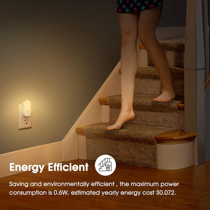 L LOHAS LED Night Light – Thoughtful Housewarming Gift for New Homeowners, 2-Pack Dimmable Plug-in Lights