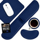 Set of 4 (2 Wrist Rests + Coaster + Mousepad) - Navy Blue