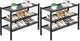 Black - 3 Tier (Pack of 2)
