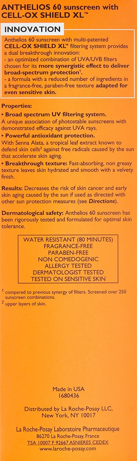La Roche-Posay Anthelios Melt-In Milk SPF 60 – Reef-Safe Sunscreen Without Harmful Chemicals