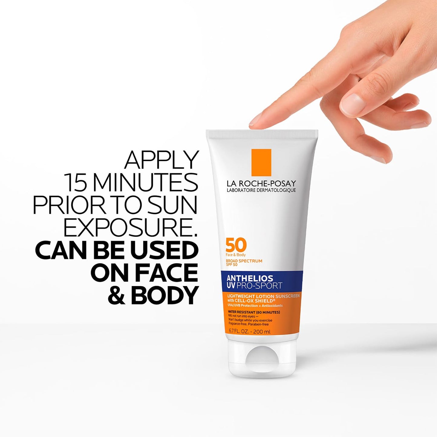 La Roche-Posay Anthelios UV Pro-Sport – Non-Staining, Safe Sunscreen for Children's Summer Camps & Sports Practice