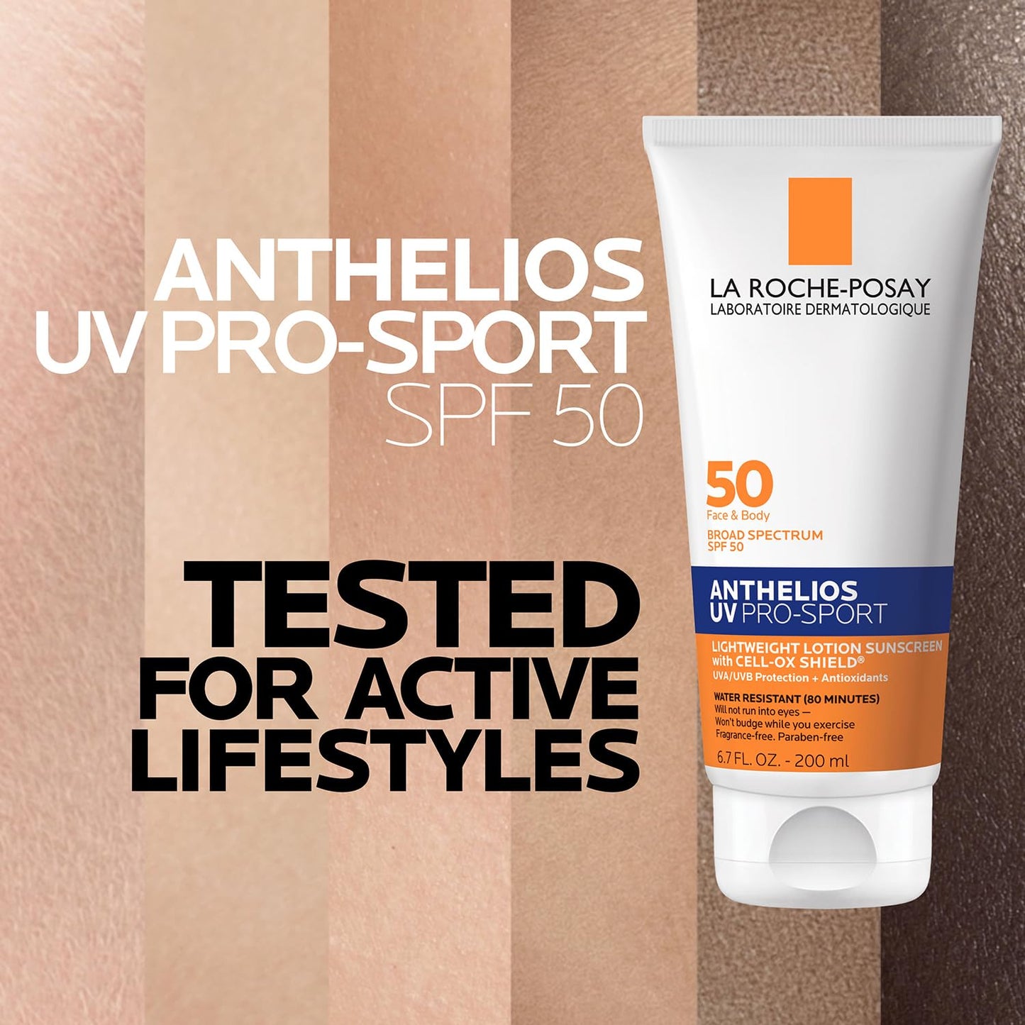 La Roche-Posay Anthelios UV Pro-Sport – Non-Staining, Safe Sunscreen for Children's Summer Camps & Sports Practice