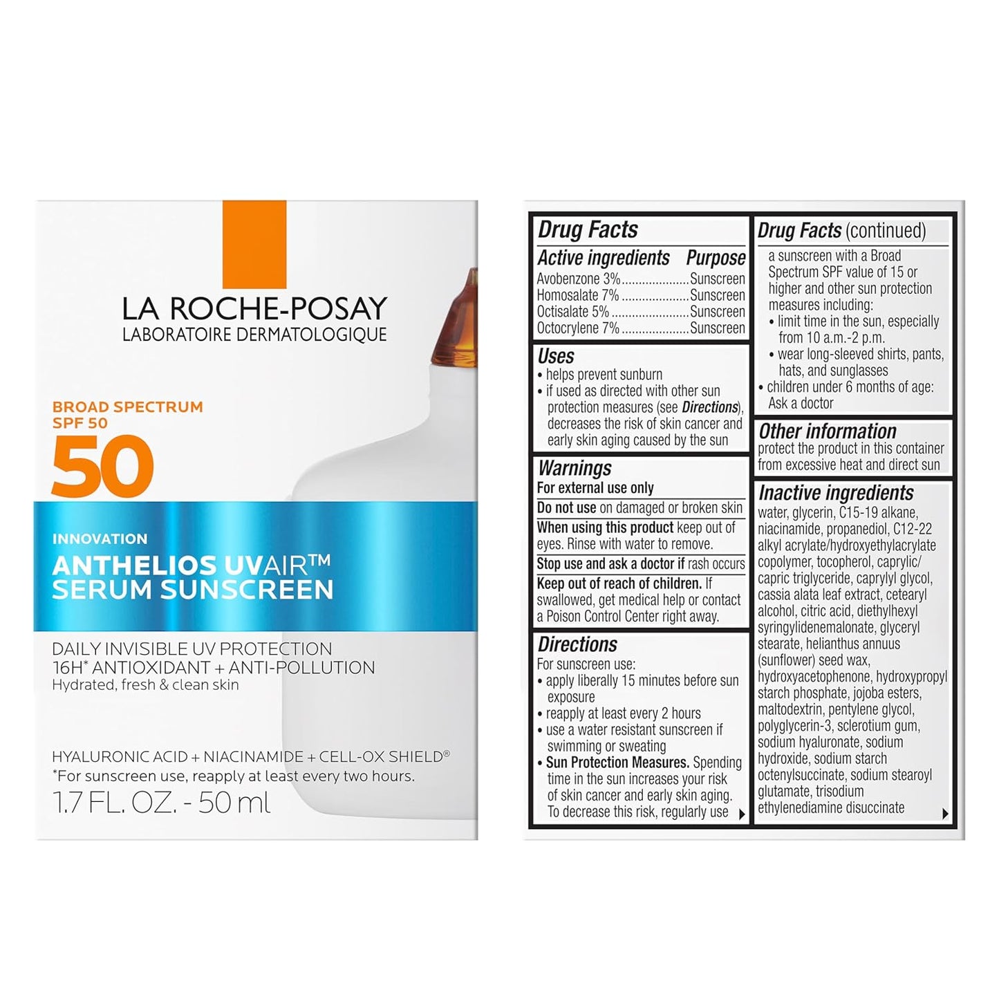 La Roche-Posay Anthelios UVAir – Fragrance-Free, Hypoallergenic Sun Protection for Reactive Skin