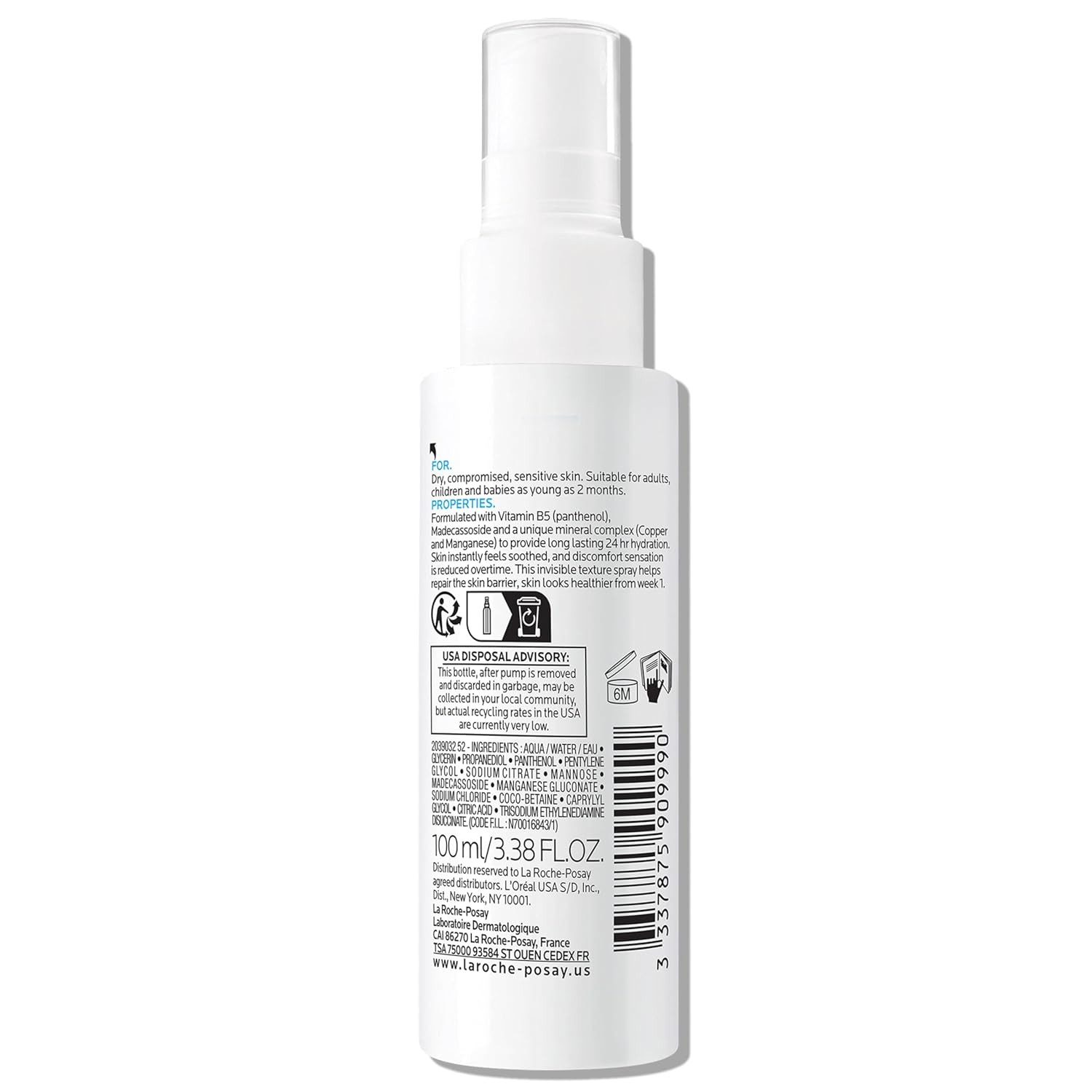 La Roche-Posay Cicaplast B5 Elevated Recovery Spray – Clinically-Formulated Luxury Barrier Repair Mist