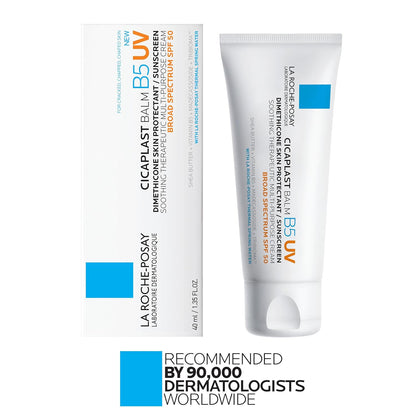 La Roche-Posay Cicaplast B5 UV SPF 50 – Mindful Post-Cleanse Soothing Balm for Bathroom Vanity