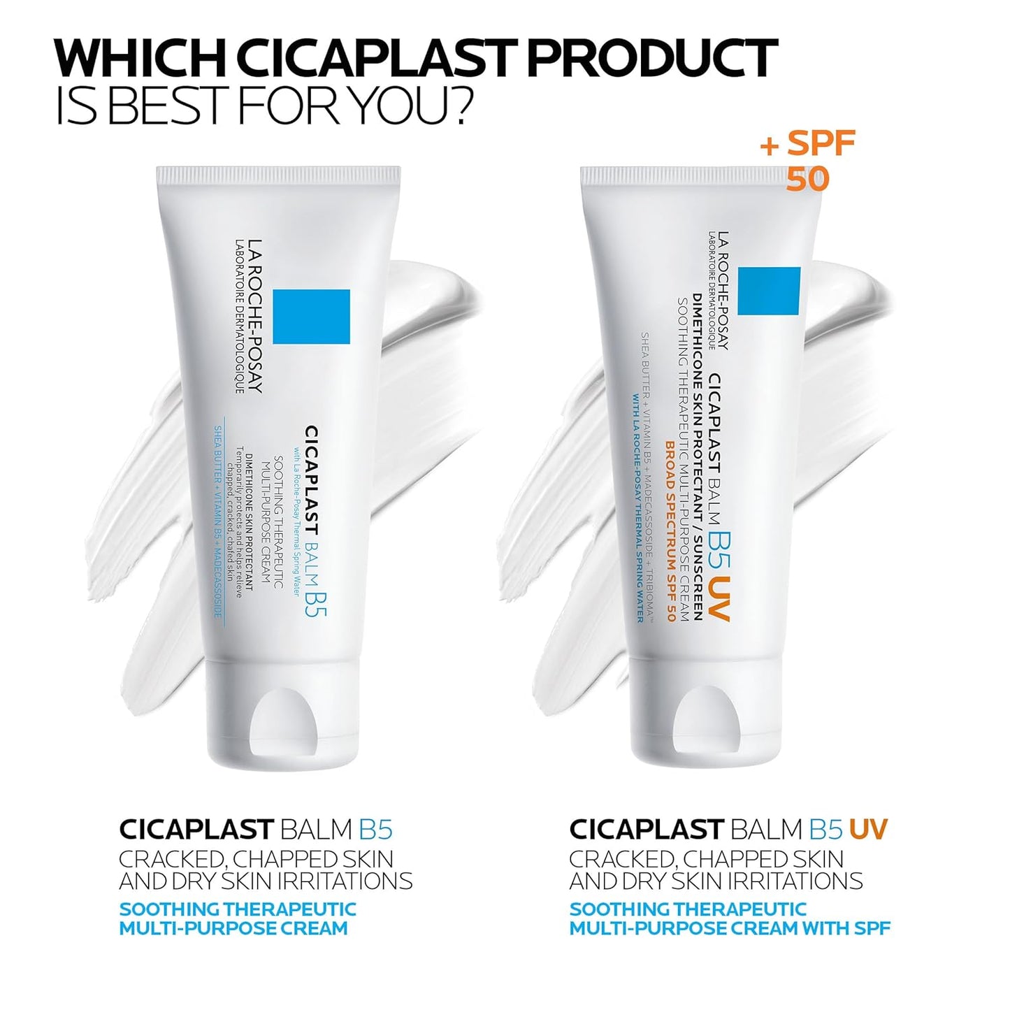 La Roche-Posay Cicaplast B5 UV SPF 50 – Mindful Post-Cleanse Soothing Balm for Bathroom Vanity