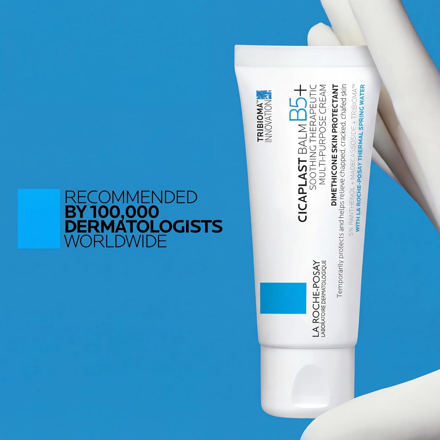 La Roche-Posay Cicaplast Balm B5 – Fragrance-Free, Hypoallergenic Barrier Cream for Allergy-Prone Skin