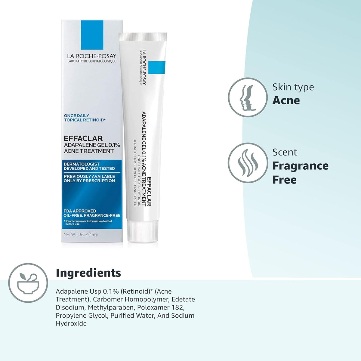 La Roche-Posay Effaclar Adapalene – Pharmaceutical-Grade Acne Gel in Elevated Skincare Collection