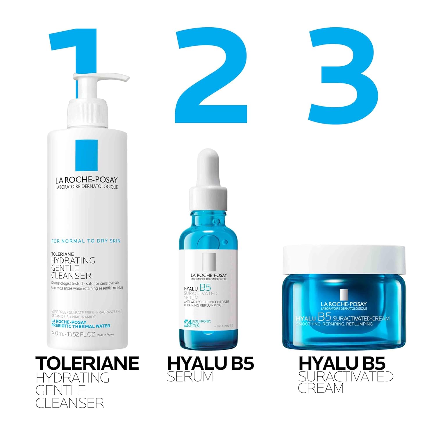 La Roche-Posay Hyalu B5 Non-Comedogenic Face Treatment – Oil-Free Serum for Breakout-Free Skin