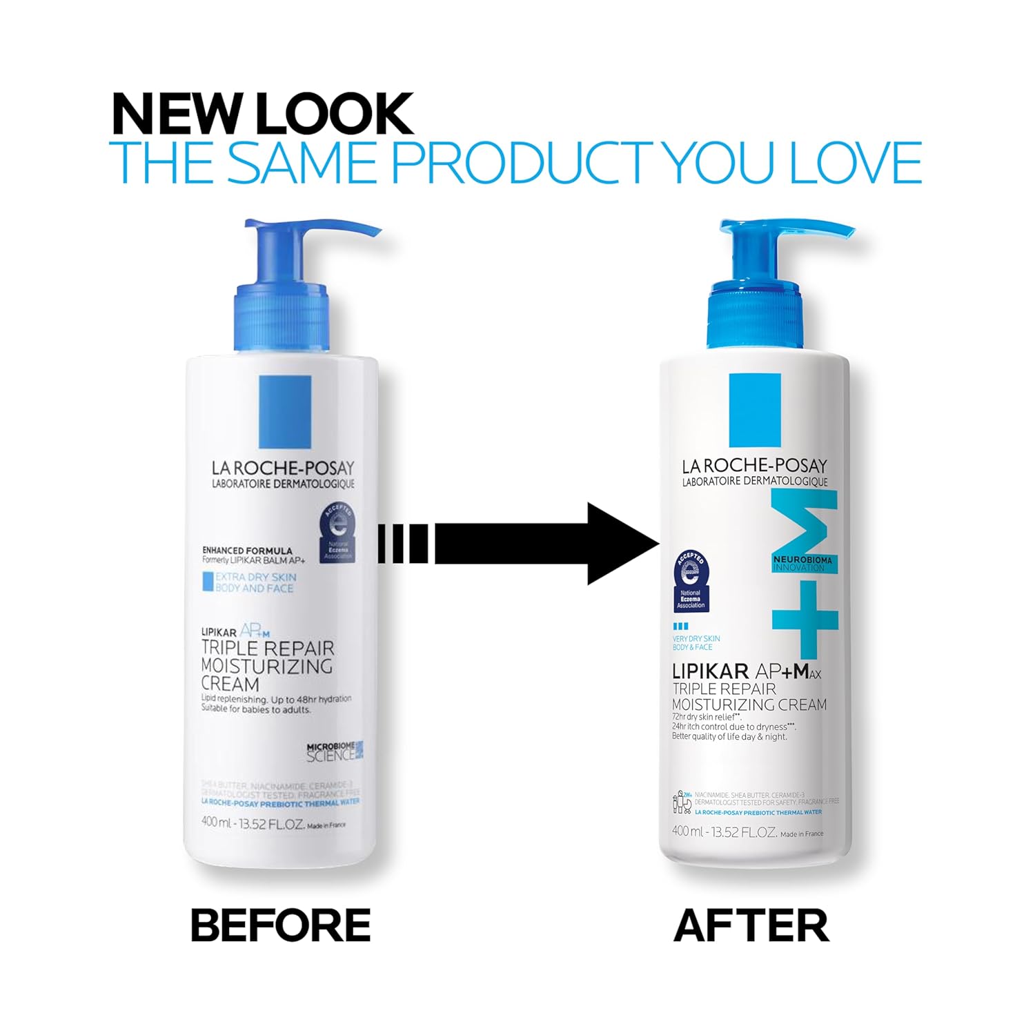 La Roche-Posay Lipikar AP+MAX Hypoallergenic Moisturizer | National Eczema Association-Accepted Barrier Repair
