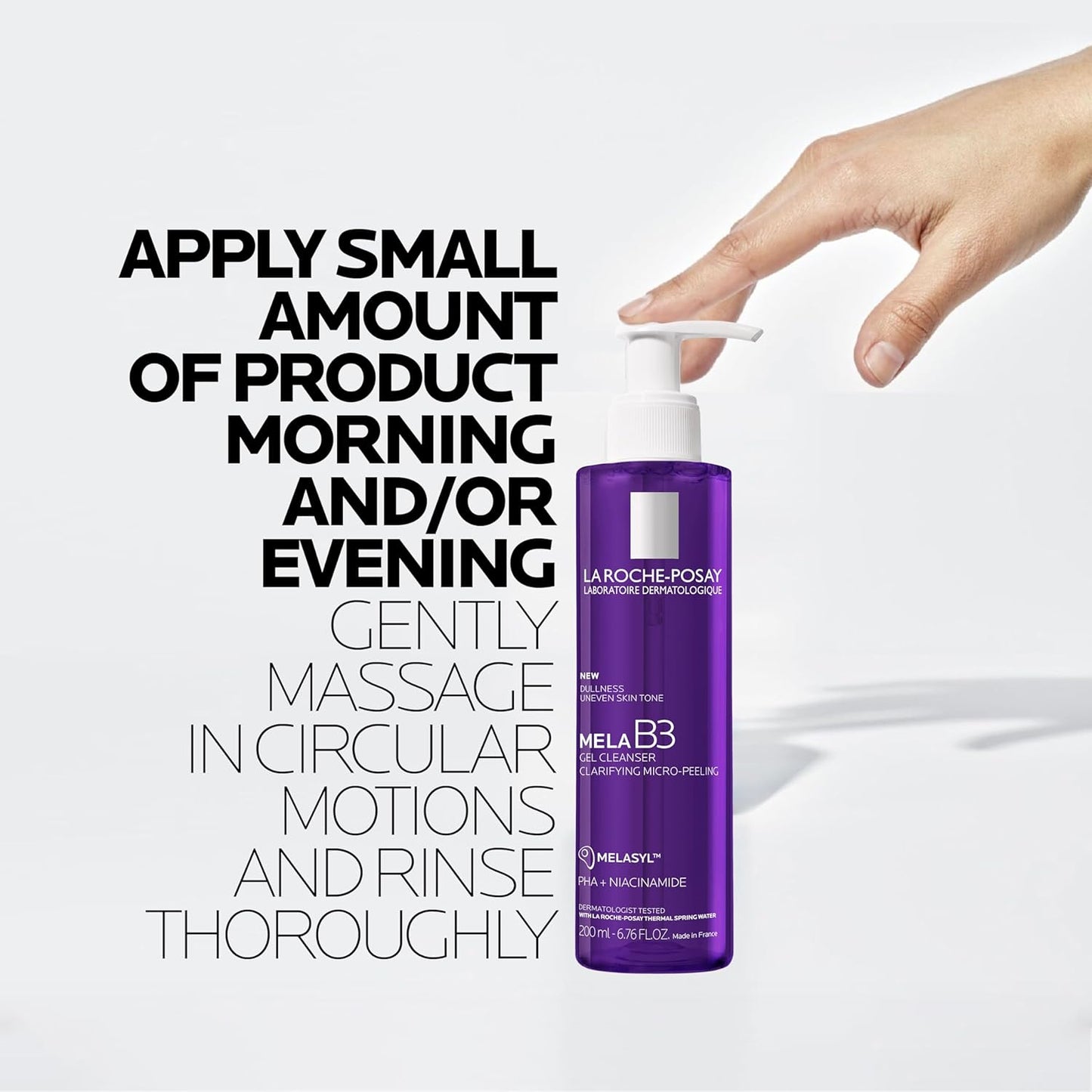 La Roche-Posay Mela B3 Cleanser Gentle Choice for Reactive Skin, Dermatologist Tested Wash for Discoloration