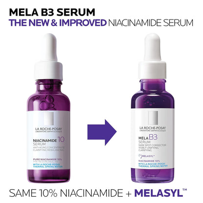 La Roche-Posay Mela B3 Drop Serum – Minimal, Effective Dark Spot Treatment with 10% Niacinamide