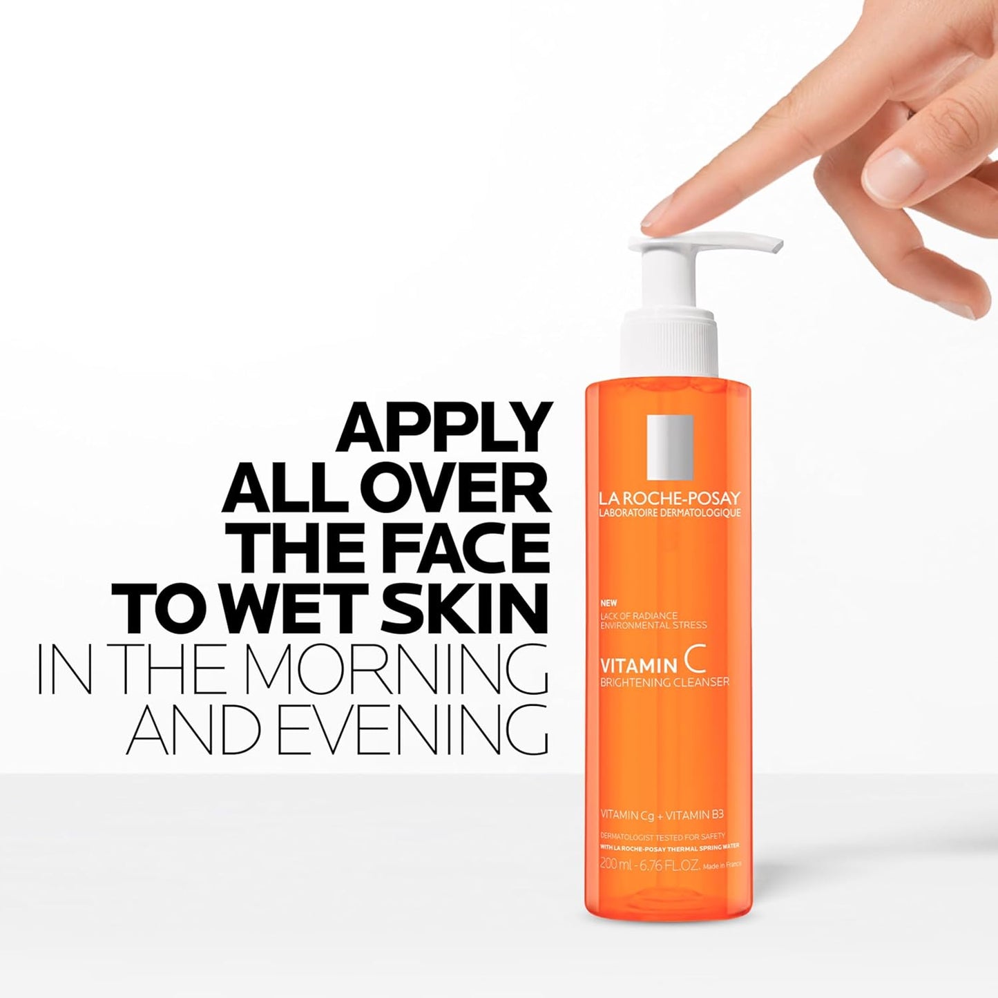 La Roche-Posay Minimal Brightening Wash – Clean Formula, One-Step Cleansing with Vitamin Cg