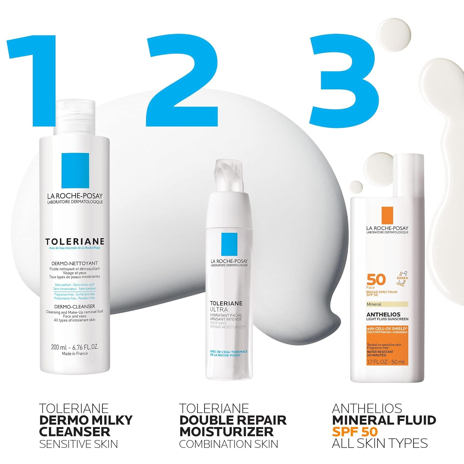 La Roche-Posay Toleriane Dermo Facial Cleanser – Paraben-Free & Sulfate-Free Daily Cleanser