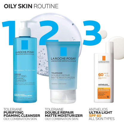 La Roche-Posay Toleriane Double Repair – Fast-Acting Oily Skin Moisturizer for Busy Morning Routines