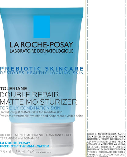 La Roche-Posay Toleriane Double Repair – Fast-Acting Oily Skin Moisturizer for Busy Morning Routines