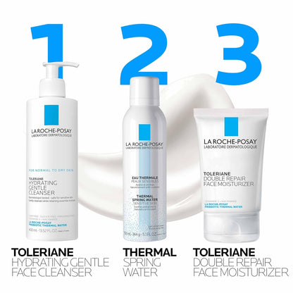 La Roche-Posay Toleriane Double Repair Moisturizer Set – Thoughtful Birthday Gift for Mom with Hydrating Cleanser