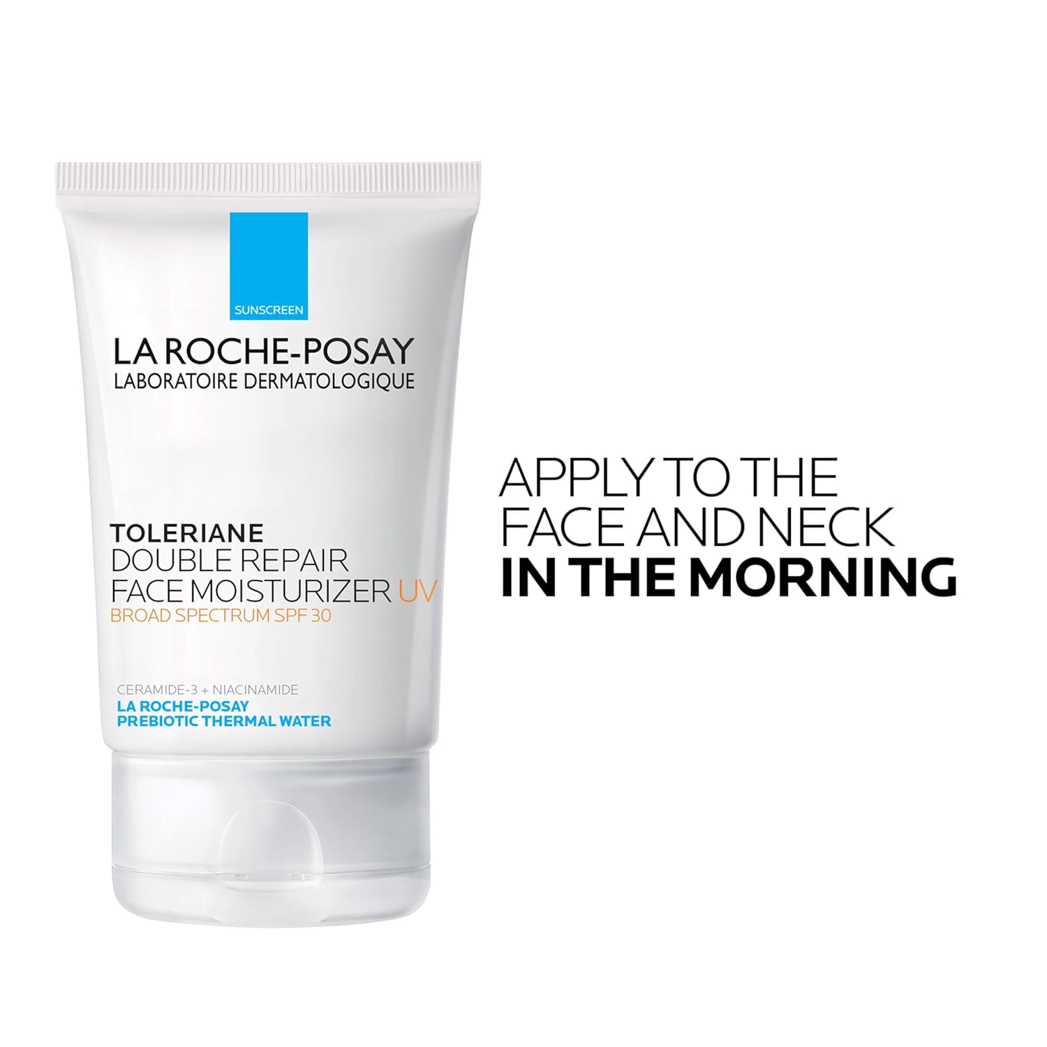 La Roche-Posay Toleriane Double Repair UV SPF 30 – Clean Formula Moisturizer, Two Products in One