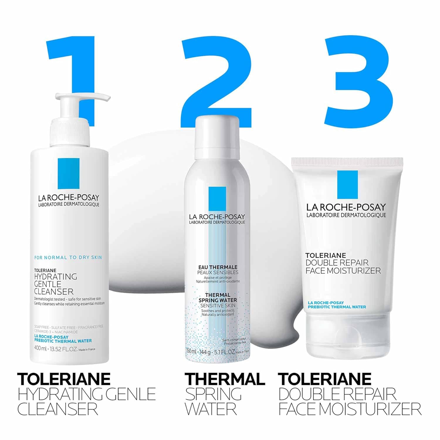 La Roche-Posay Toleriane Elegant Facial Cleanser – Luxury Barrier-Repair Wash with Thermal Spring Water