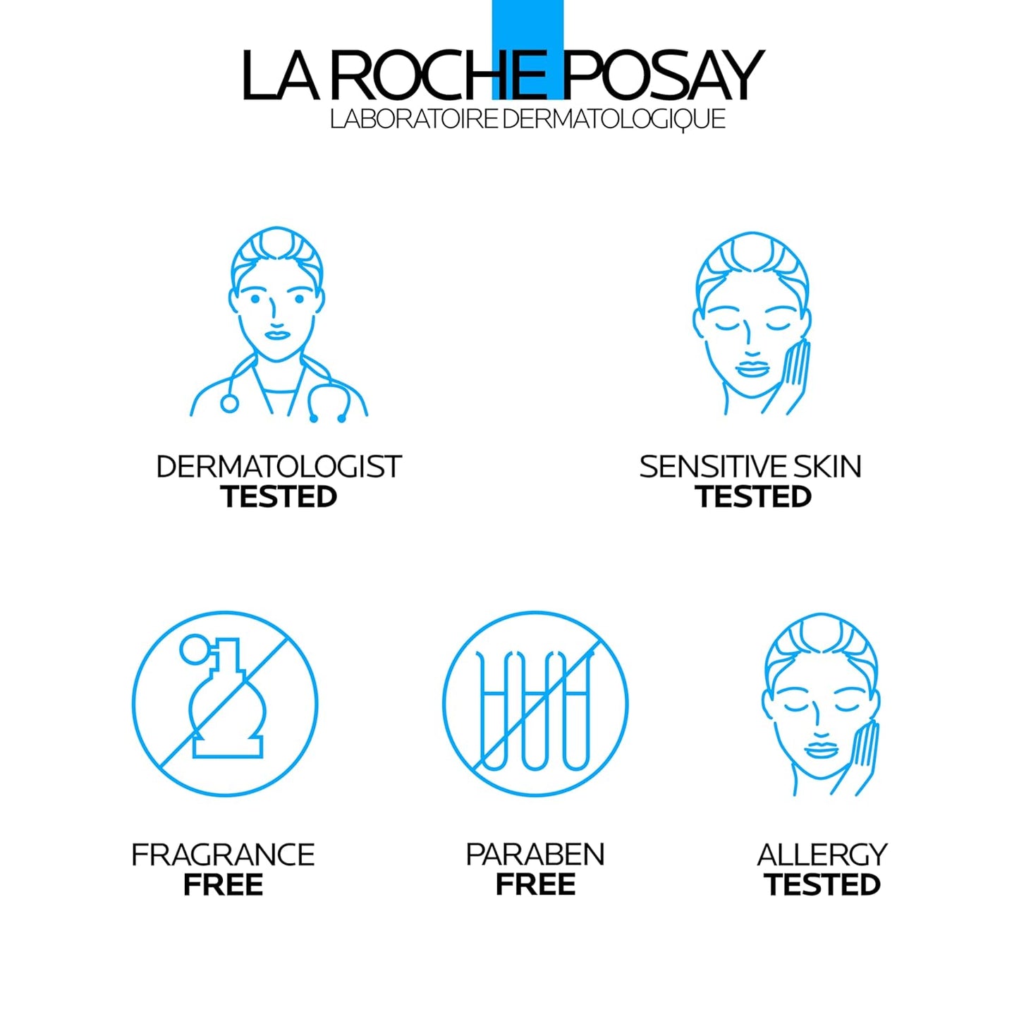 La Roche-Posay Toleriane Gentle Milky Cleanser – Soothing Evening Skincare Ritual for Reactive, Allergy-Prone Skin