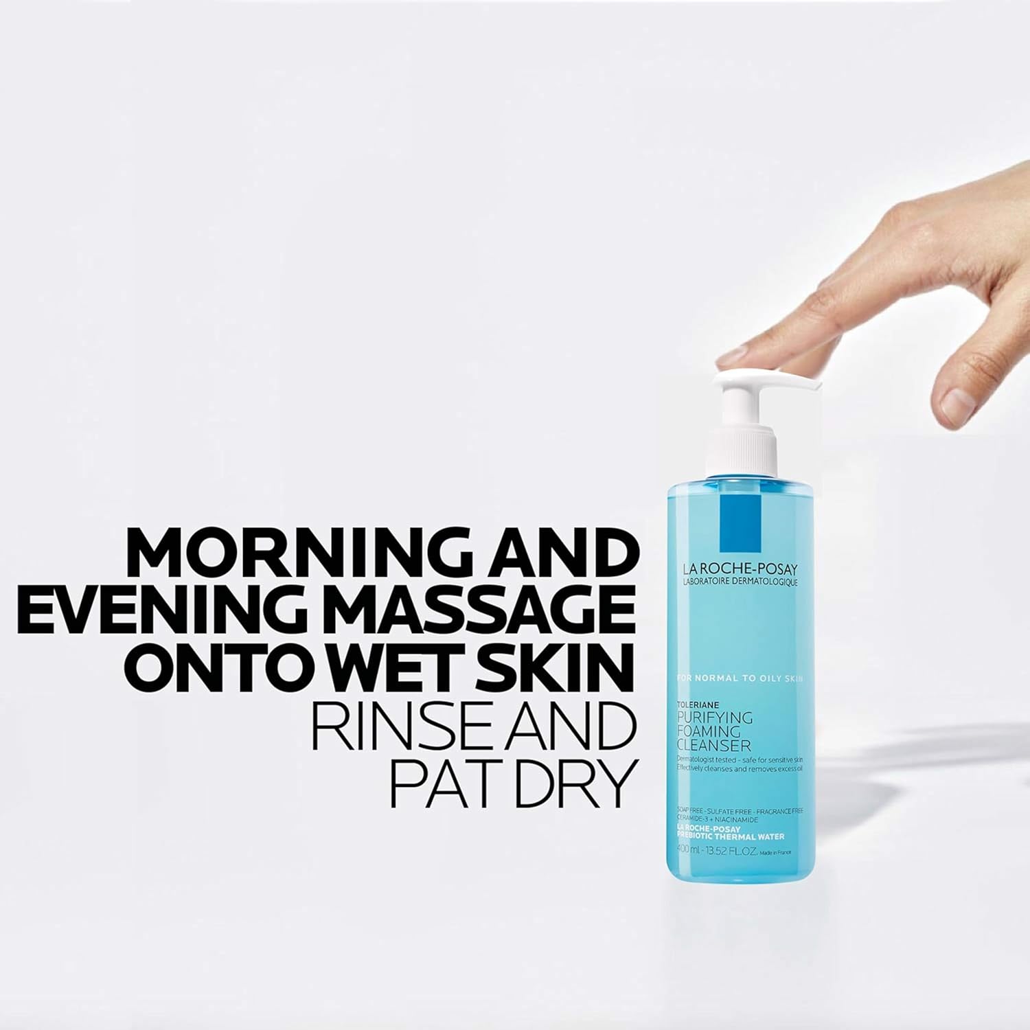 La Roche-Posay Toleriane Oil-Free Face Wash – Safe, Non-Irritating Daily Cleanser for Reactive Skin