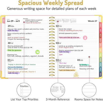 laminated monthly tabs for tear-resistant navigation