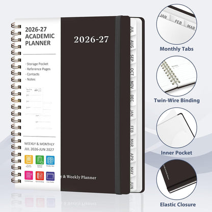 laminated side monthly tabs for tear resistance and quick navigation