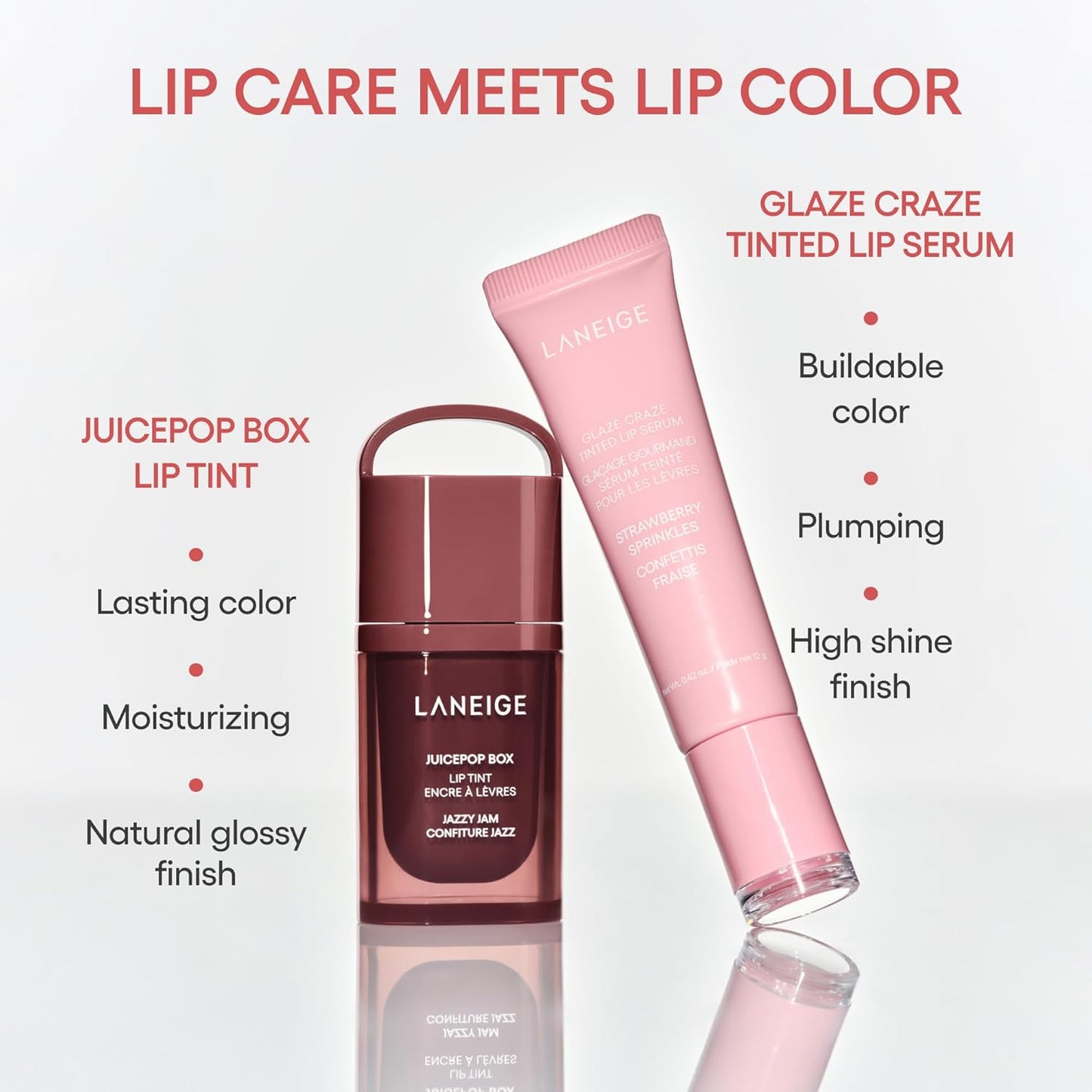 LANEIGE JuicePop Box Lip Tint – Premium K-Beauty Lip Color for Elevated Vanity Counters