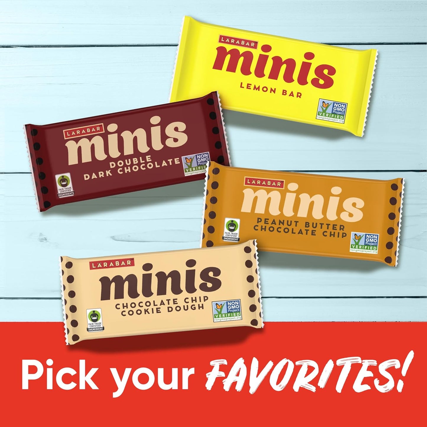 Larabar Minis Allergen Friendly Snack – Gluten Dairy Free Lunchbox Bar Picky Eaters Love, 30 Pack