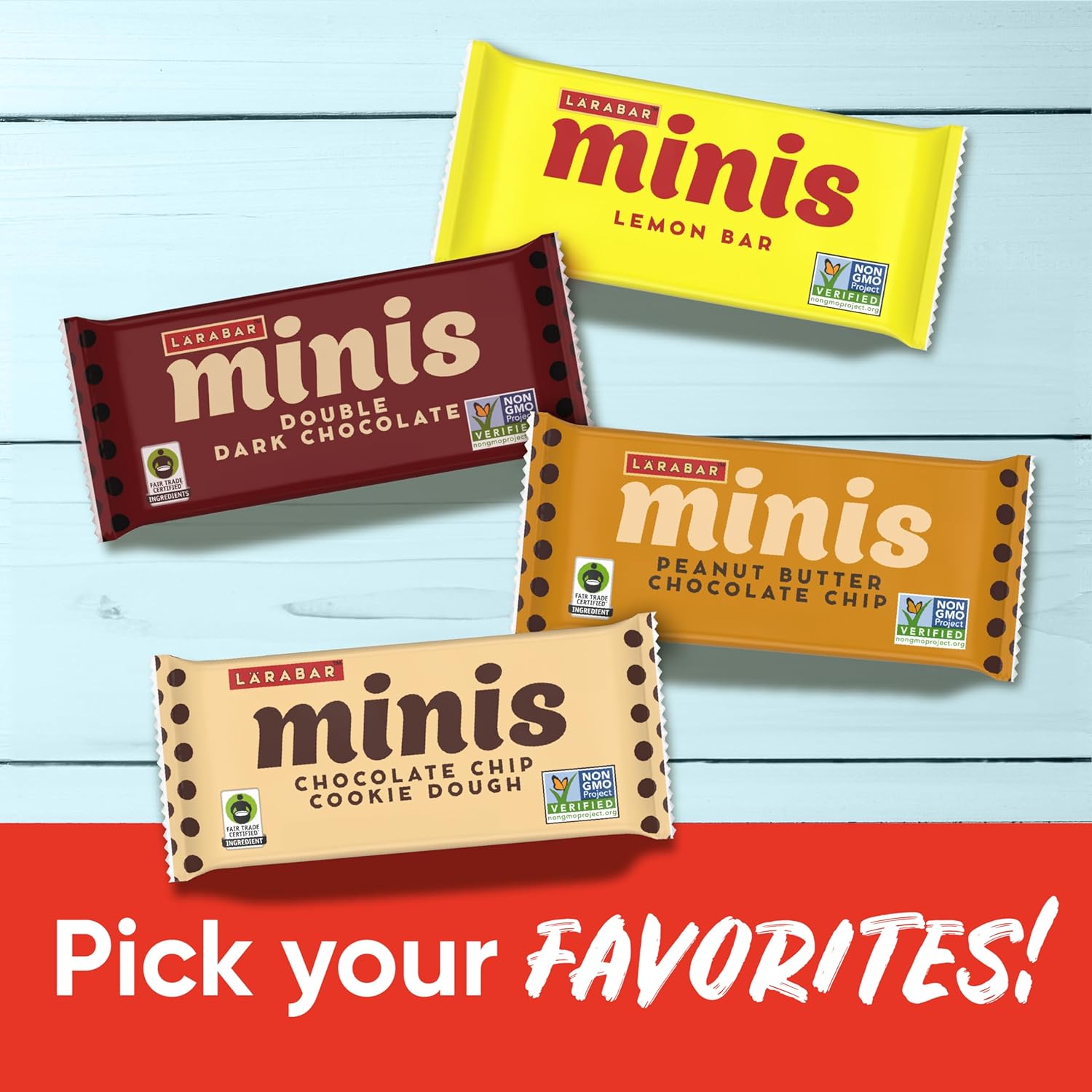 Larabar Minis Allergen Friendly Snack – Gluten Dairy Free Lunchbox Bar Picky Eaters Love, 30 Pack