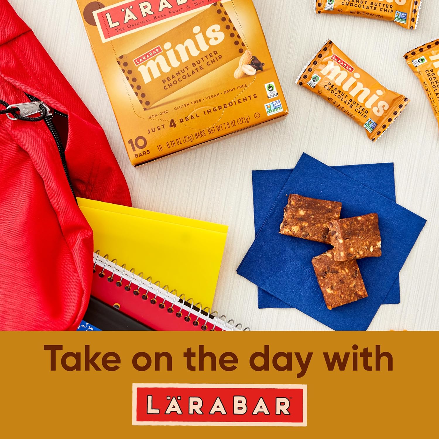 Larabar Minis School Safe Snack – Nut and Date Lunch Box Add-On for Kids, 30 Mini Bars