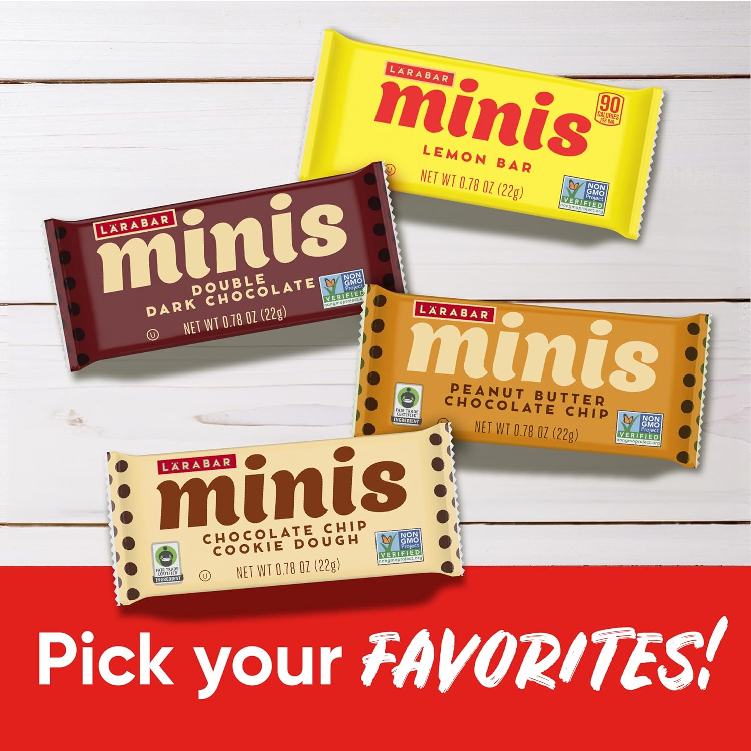 Larabar Minis School Safe Snack – Nut and Date Lunch Box Add-On for Kids, 30 Mini Bars
