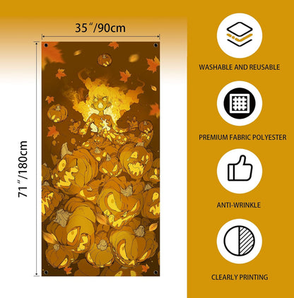 large 71x35 inch (180x90cm) dimensions for maximum visibility and porch coverage