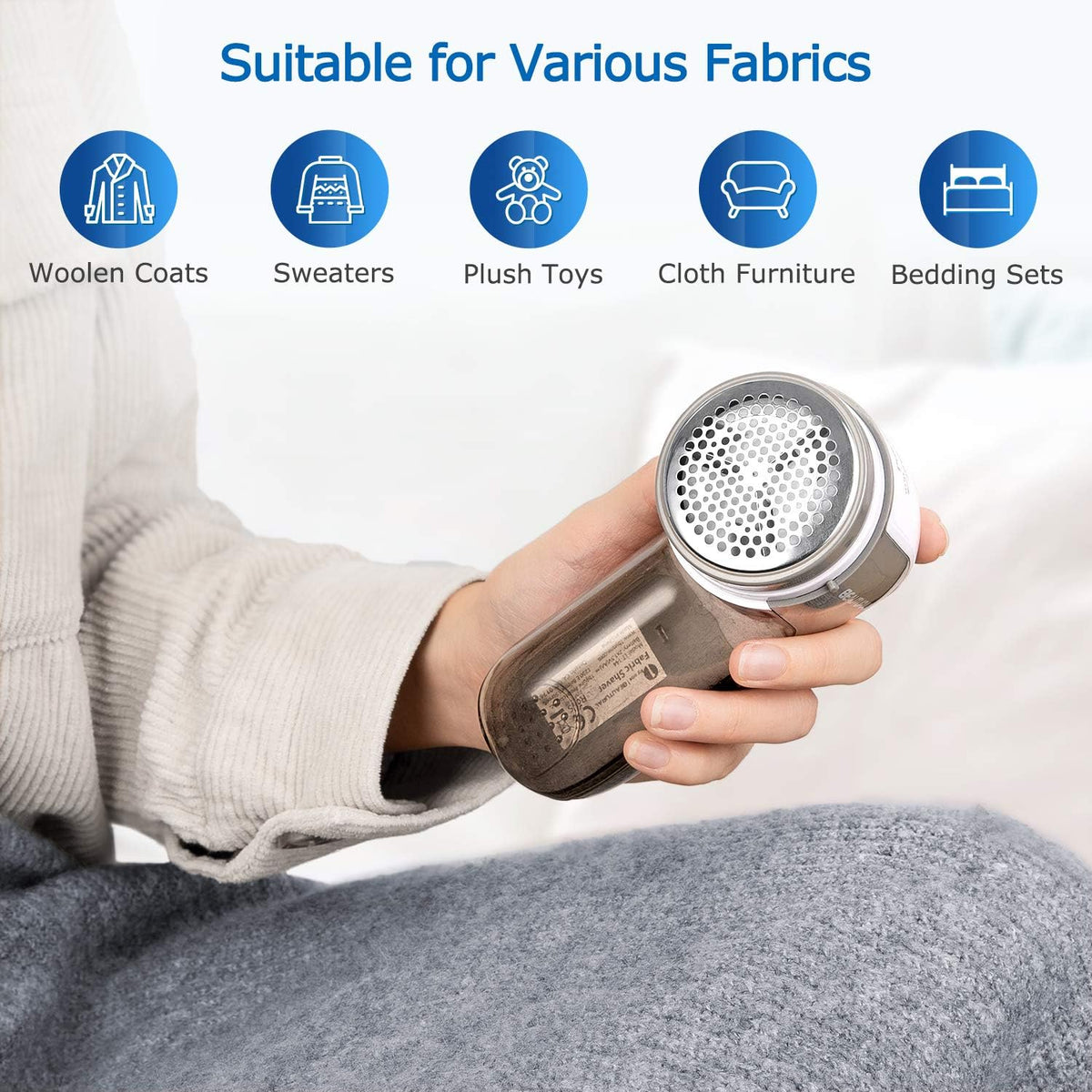 large collection container and compact 5.8 oz battery-operated body