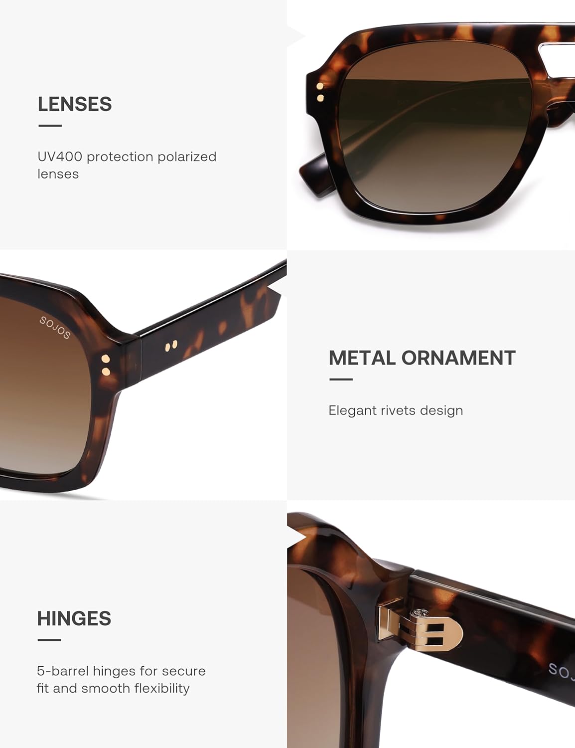 large oversized square aviator/pilot hybrid shape