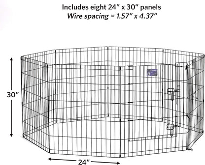 large step-through door opening for easy human and pet access